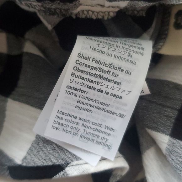 Madewell Peplum Button-Down Shirt in Gingham - Picture 7 of 7